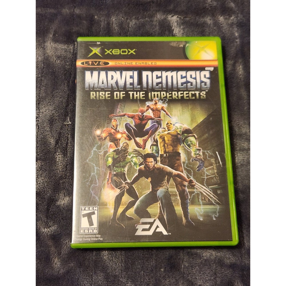 Marvel Nemesis Rise of the Imperfects Microsoft Xbox Original Game Complete CIB